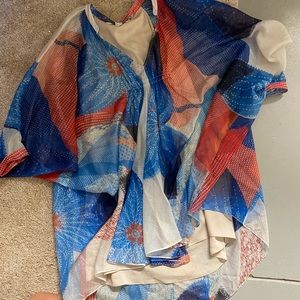 Diane von furstenberg colorful flowy dress